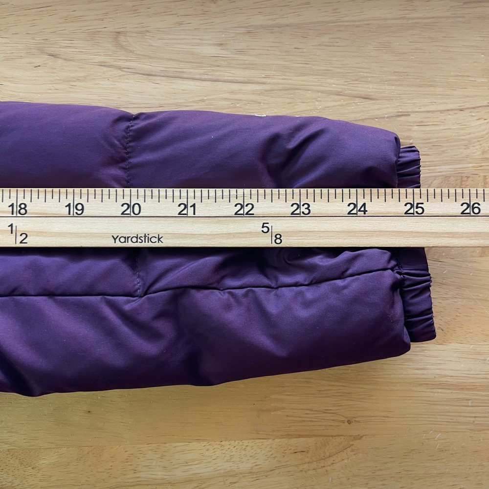 Eddie Bauer EB650 Womens M Down Puffer Jacket Quilted Full Zip Purple 0542 - Picture 8 of 11